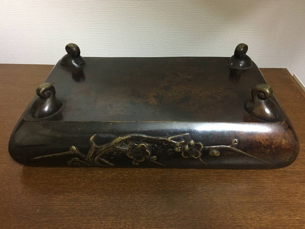 火鉢 古道具 茶道具 真鍮 1円～ 煎茶 当時物 時代 骨董品 灰道具 一対