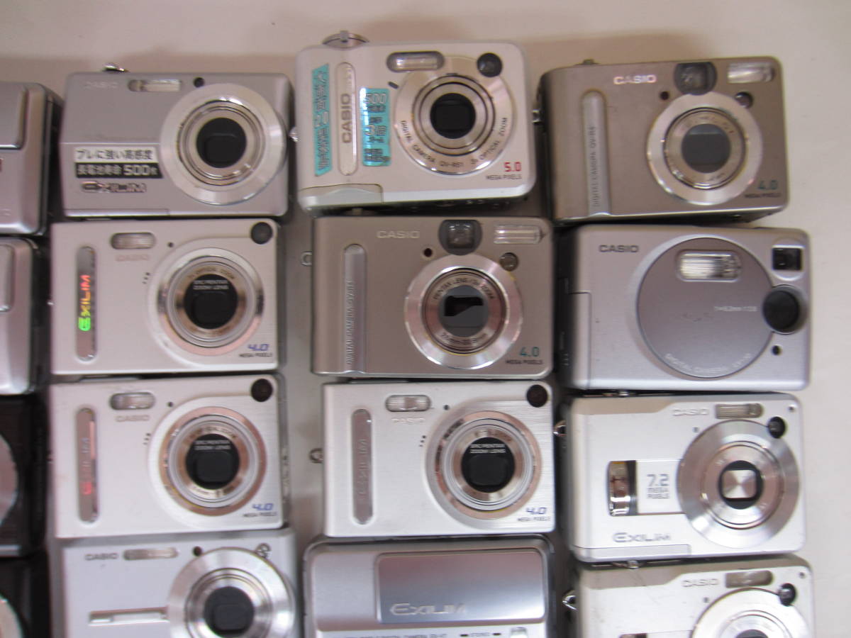 2305)ジャンクデジタルカメラ CASIOカシオ EX-Z70 EX-V7 EX-Z600 QV-30