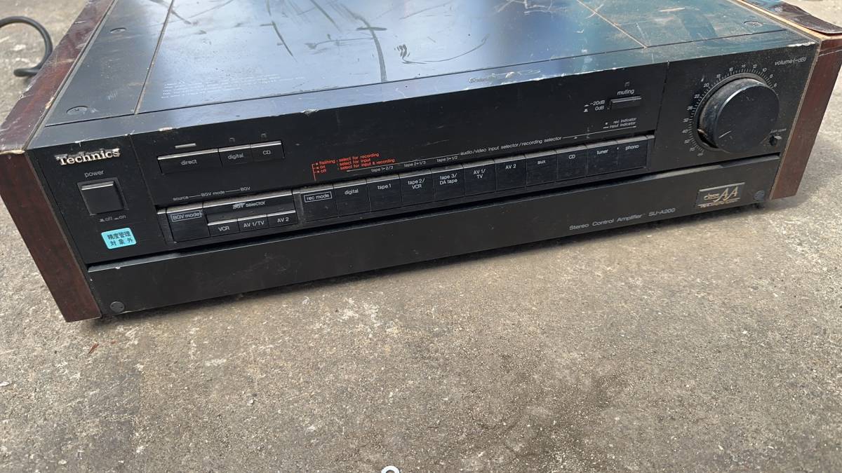 【激安大特価，安い】 Technics テクニクス SU-A200 ステレオコントロールアンプ 現状品 通電確認(テクニクス)｜売買されたオークション情報、yahooの商品情報をアーカイブ公開 - オークファン テクニクス