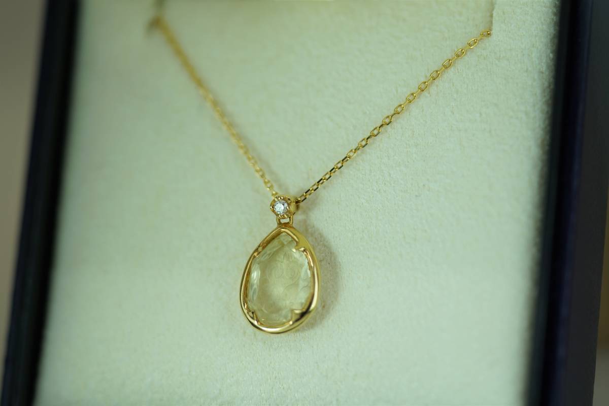 ヴァンドーム青山 VENDOME AOYAMA K18 レモンクォーツ ネックレスの  