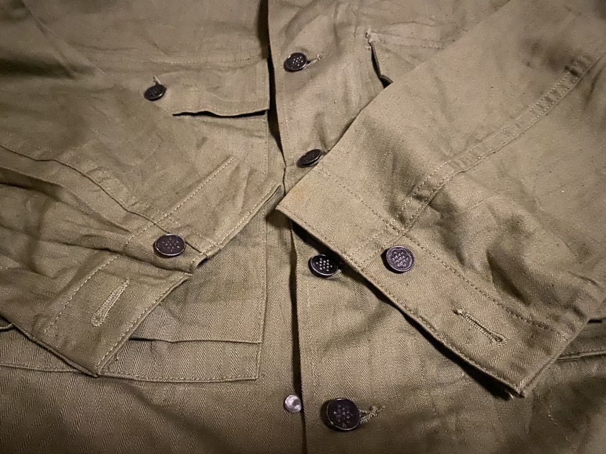 デッドストック 40s US NAVY M-43 HBT ジャケット ビンテージ 米軍実物 
