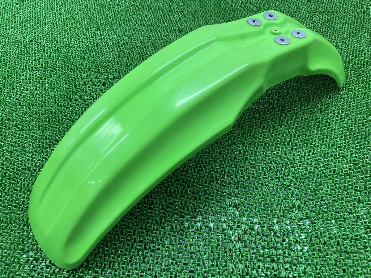 ここページ Dトラッカー KLX250 フロントフェンダー 緑 35004-0028 カワサキ 純正