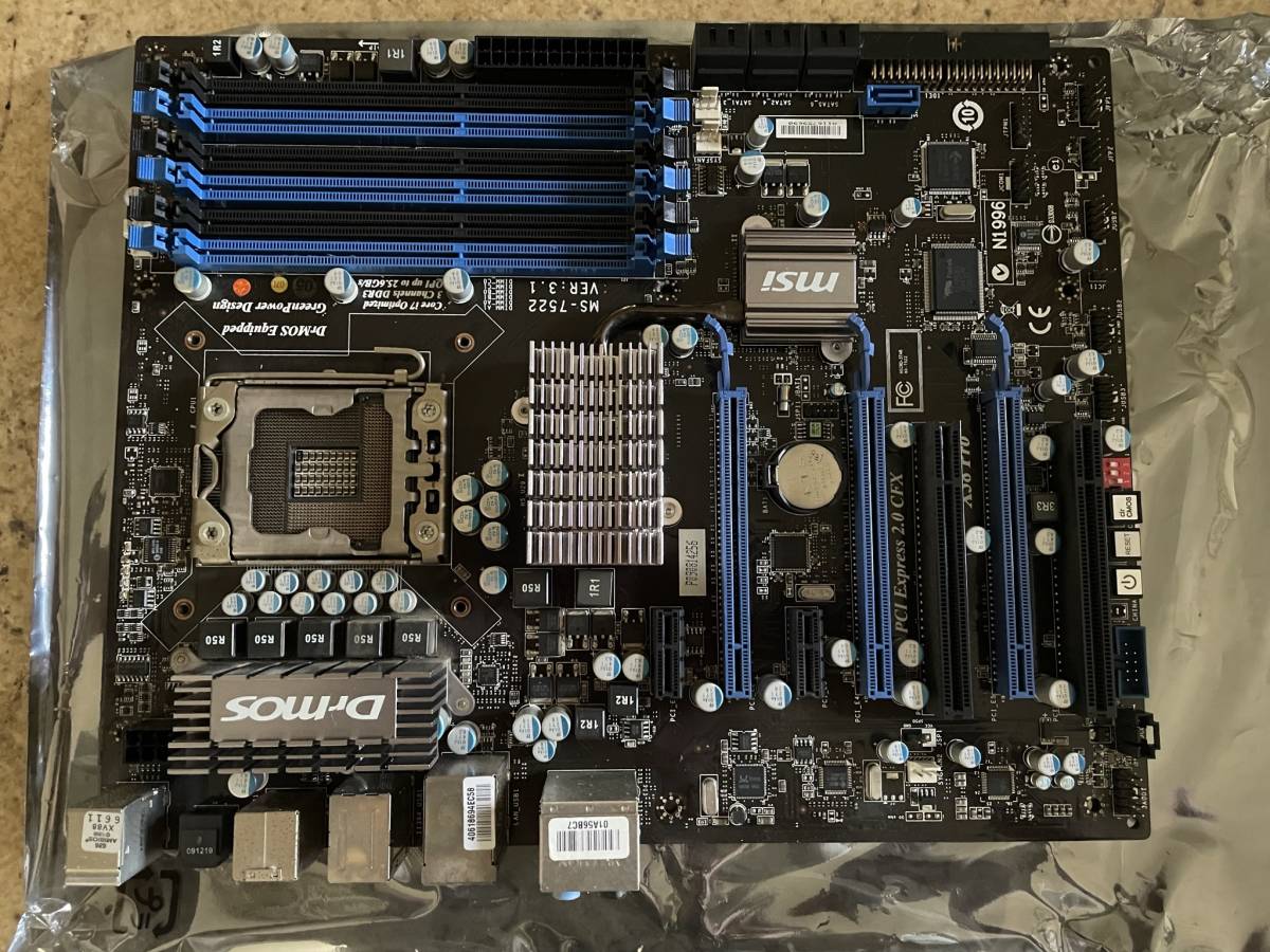 マザーボード】MSI X58PROMS-7522 LGA1366 【中古】 PC/AT互換機 MSI