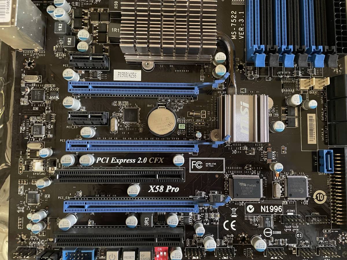 マザーボード】MSI X58PROMS-7522 LGA1366 【中古】 PC/AT互換機 MSI