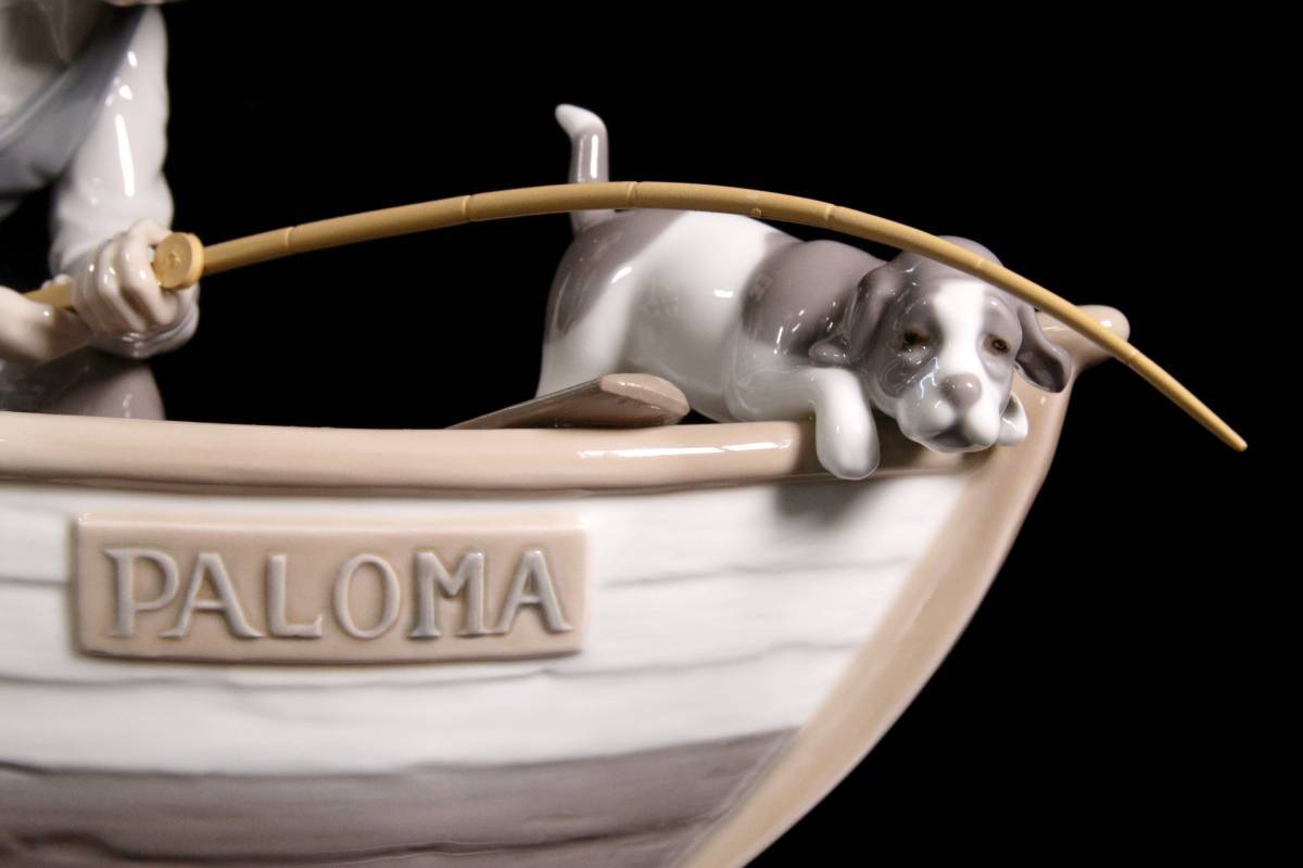 リヤドロ LLADRO おじいちゃんと魚釣り 「おじいちゃんと魚釣り」 39cm
