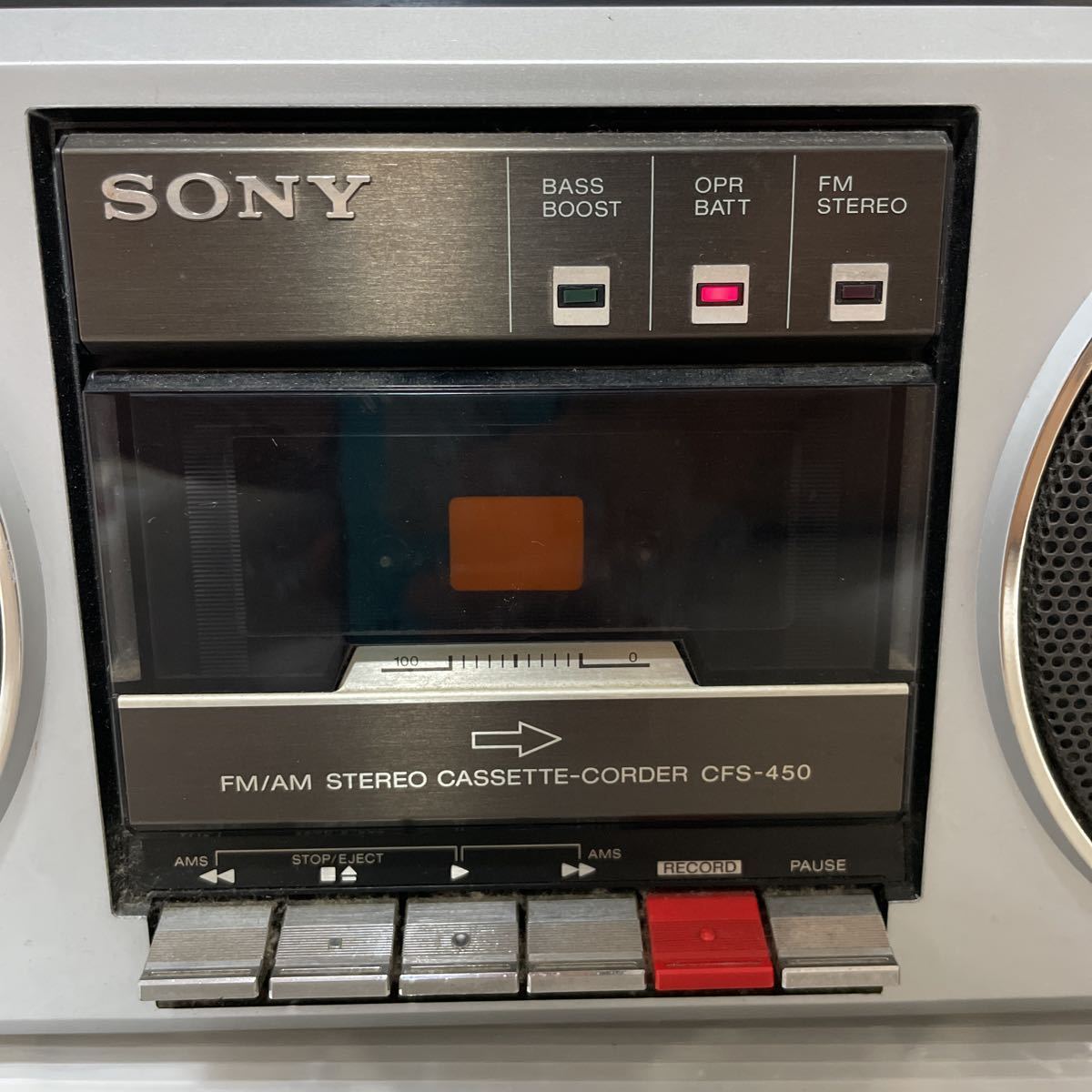 SONY ソニー ステレオカセットコーダー ラジカセ CFS-450 当時物 昭和