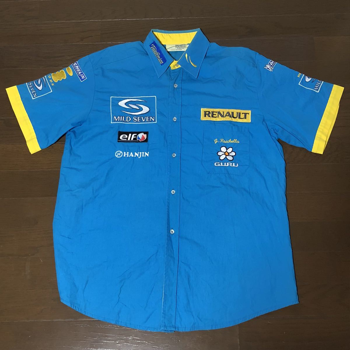 F1 ルノー マイルドセブン ピットシャツ レーシング 半袖ピットシャツ 