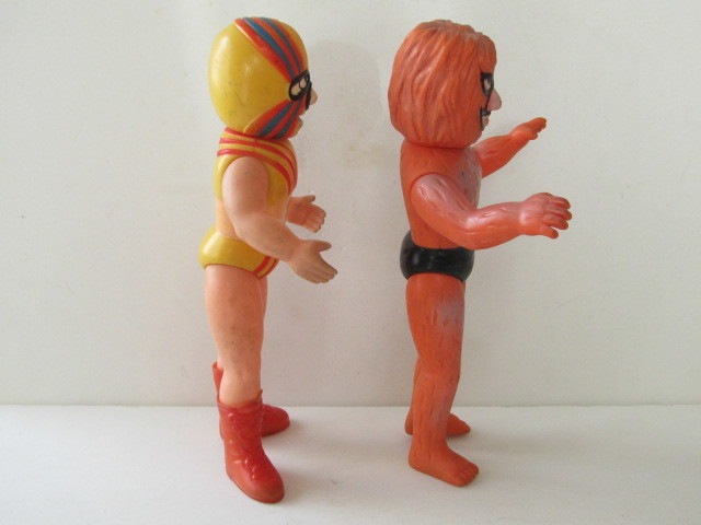 ジギル＆ハイド タイガーマスク 悪役 中嶋製作所 ソフビ 昭和レトロ 中嶋製作所当時物 タイガーマスク ジギルアンドハイド ソフビ