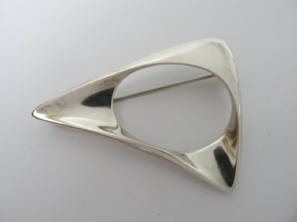 Y-6617】GEORG JENSEN 925 S 375 ブローチ 約20g アクセサリー