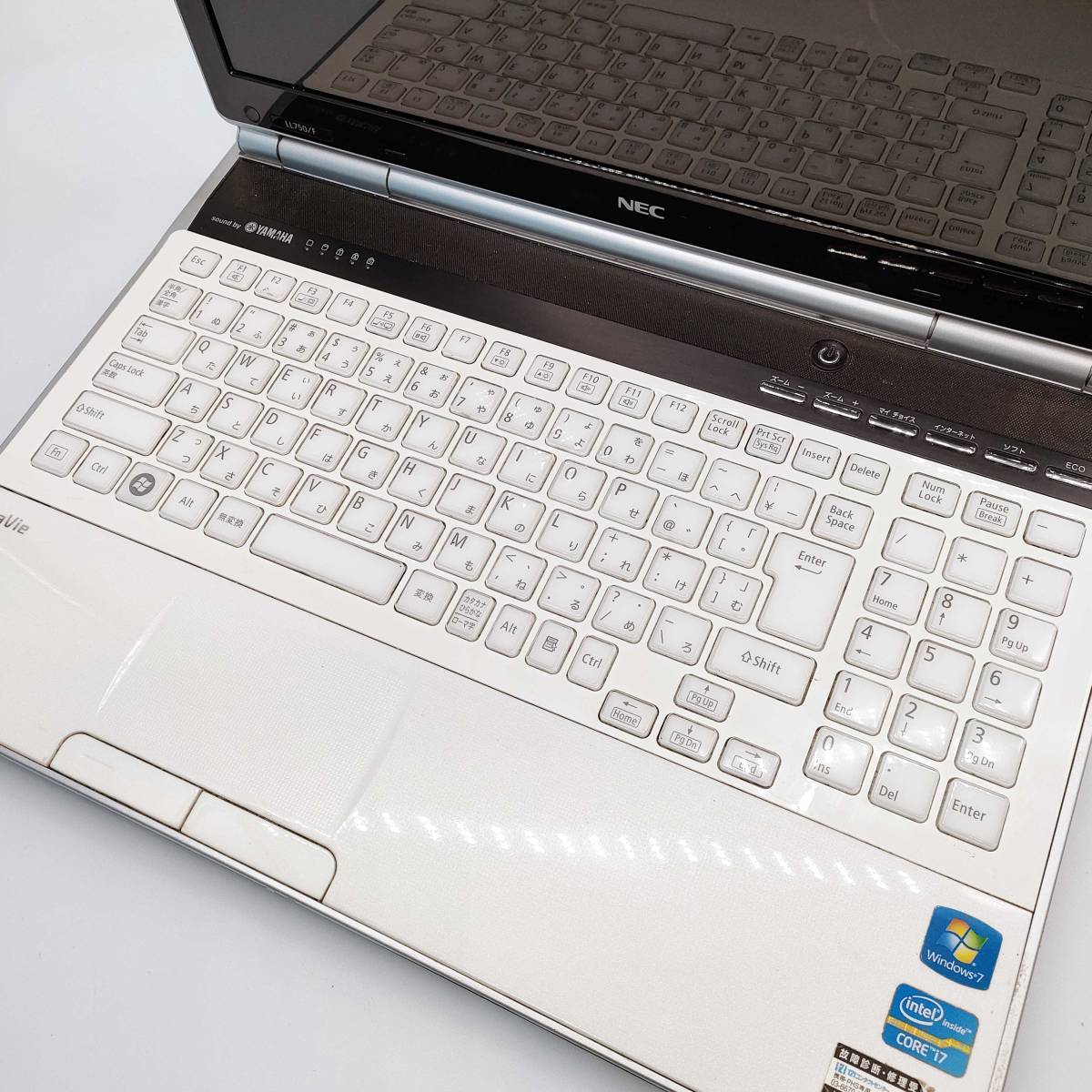 ☆NEC☆LL750/F☆i7第2世代☆ジャンク☆クリスタルホワイト☆
