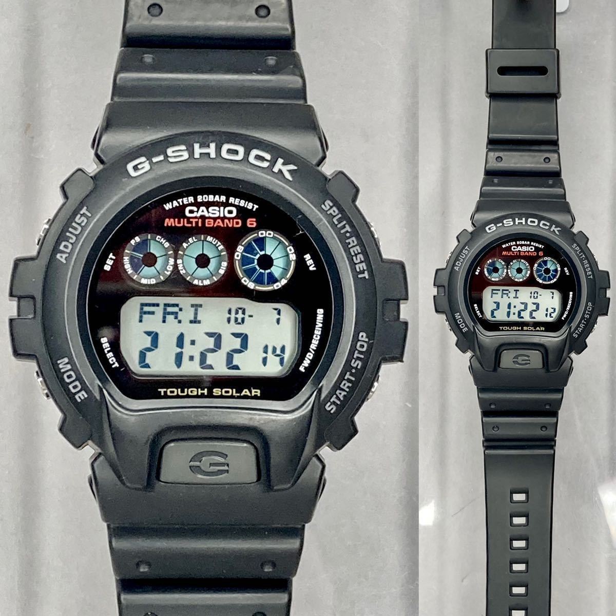 極美品 CASIO G-SHOCK GW-6900-1JF タフソーラー 電波受信 電波 