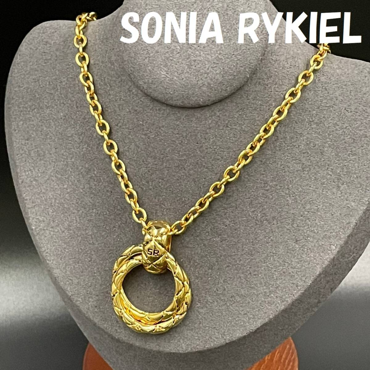  SONIA RYKIEL / ソニアリキエル ネックレス ゴールド ダブル リング アクセサリー レディース/CYB22-25(ネックレス、ペンダント)｜売買されたオークション情報、yahooの商品情報をアーカイブ公開 - その他