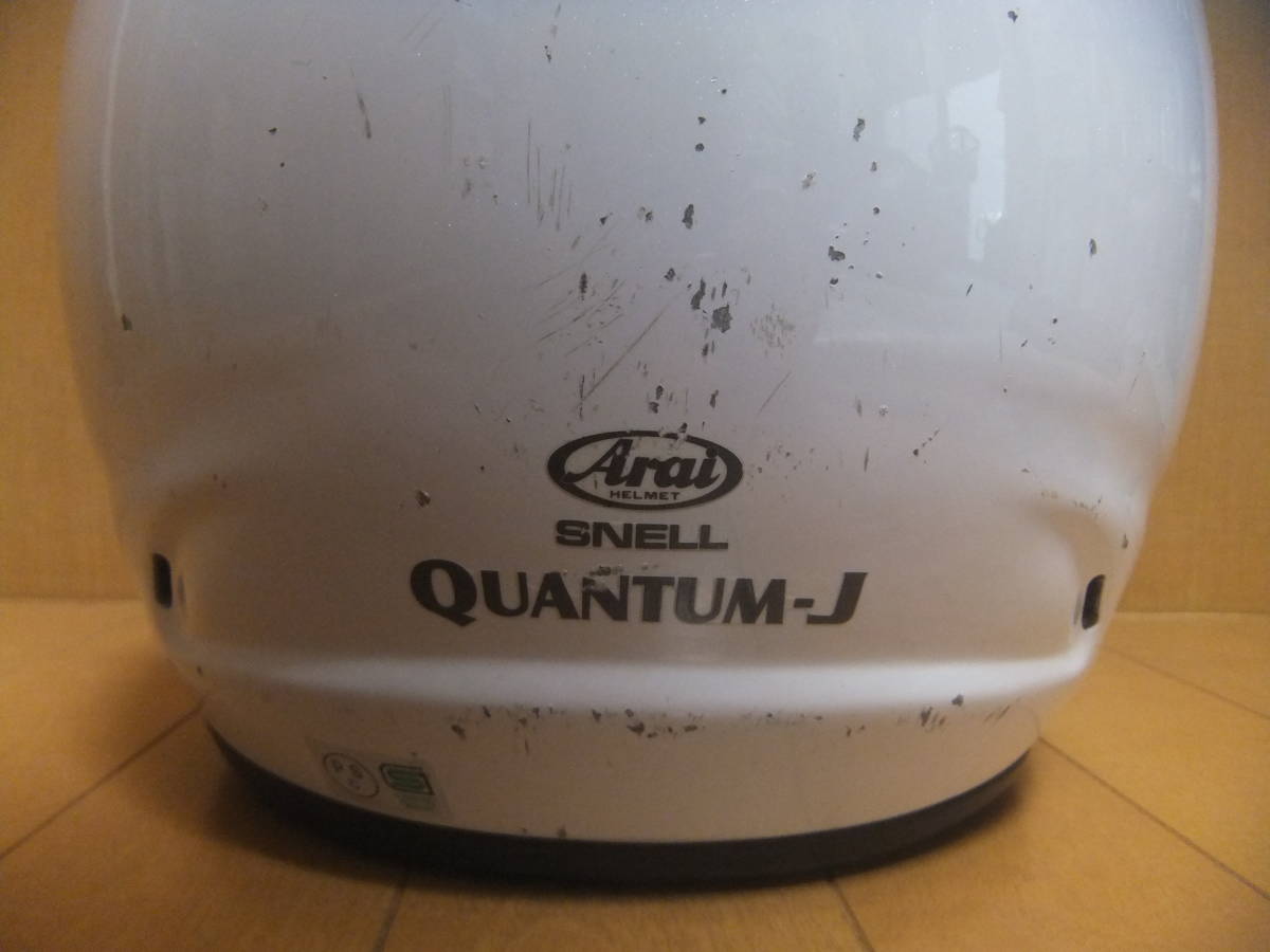 アライ Arai QUANTUM-J ヘルメット クアンタムJ フルフェイスヘルメット 中古品 M [クアンタム-J | Mサイズ Webike 中古美品Arai NAKANO 57・58cm 黒
