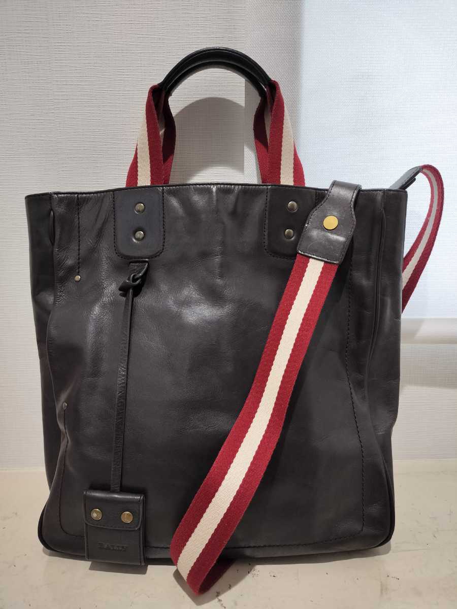 ☆美品☆Bally バリー 本革 オールレザー 2way ビジネスバッグ☆A4，斜