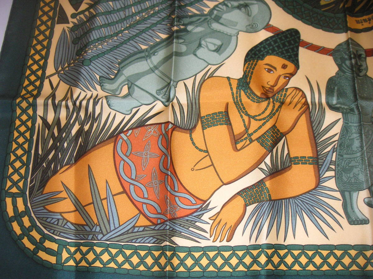 新品未使用○[Tresor Royal du Benin]エルメススカーフ○[ベナン王家の  