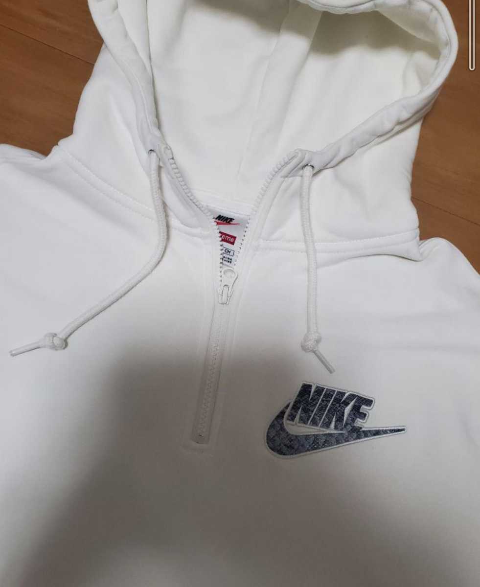 シュプリーム Hooded Sweatshirt ナイキ Supreme Zip NIKE SUPREME Up Nike パーカー ホワイト | Half 21SS パーカー&frasl;L&frasl;ナイロン&frasl;WHT&frasl;無地&frasl;CW9695-487