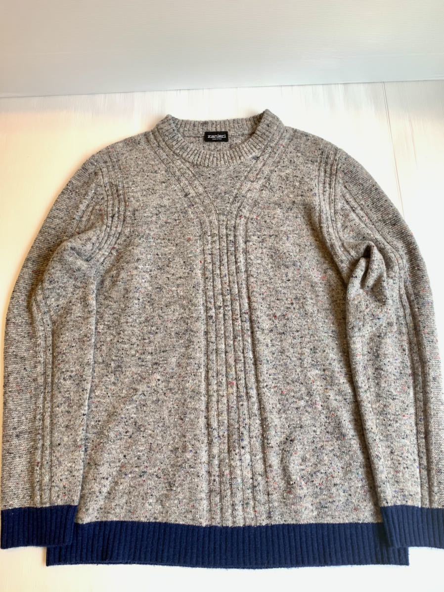新品，100%新品 Zanieri ザニエリ イタリー製 カシミヤブレンド メンズ ニット セーター 52 L XL(XLサイズ以上)｜売買されたオークション情報、yahooの商品情報をアーカイブ公開 - オークファン XLサイズ以上
