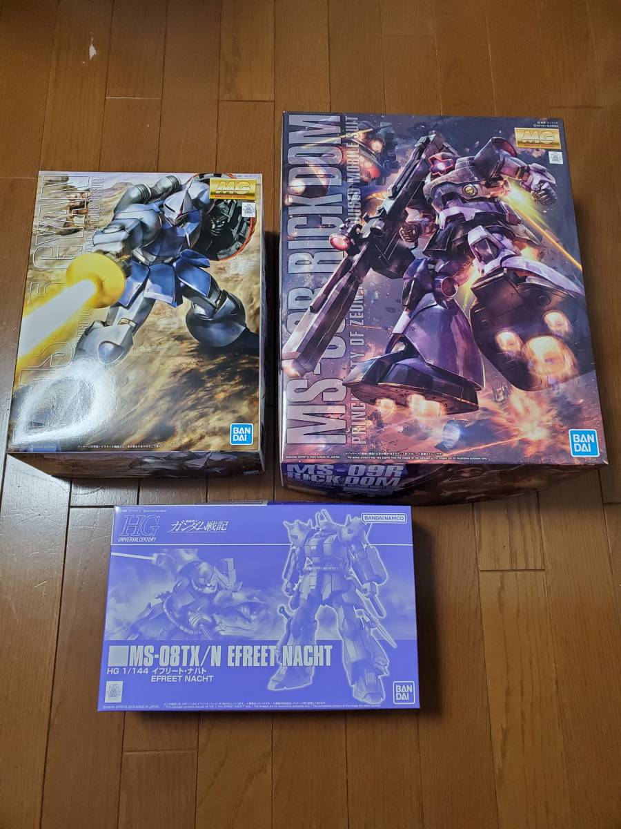 HOT，大人気 MG1/100リックドム MG1/100ギャン HG1/144イフリートナハト ３体セット MGリックドム MGギャン HGイフリートナハト 未組立セット(機動戦士ガンダム)｜売買されたオークション情報、yahooの商品情報 機動戦士ガンダム