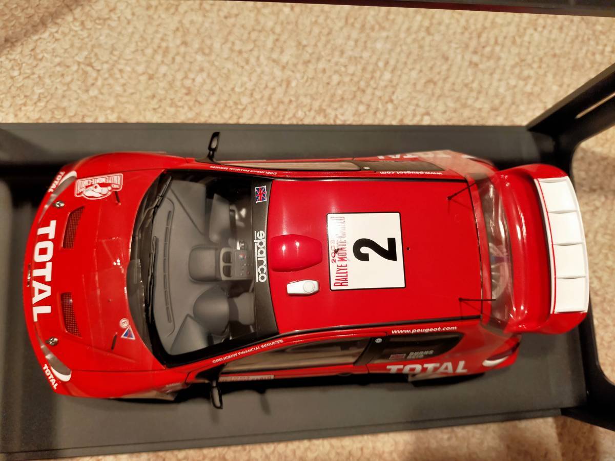 AUTOart PEUGEOT 206 WRC 2003 RALLY MONTE CARLO 1/18 +おまけ付き