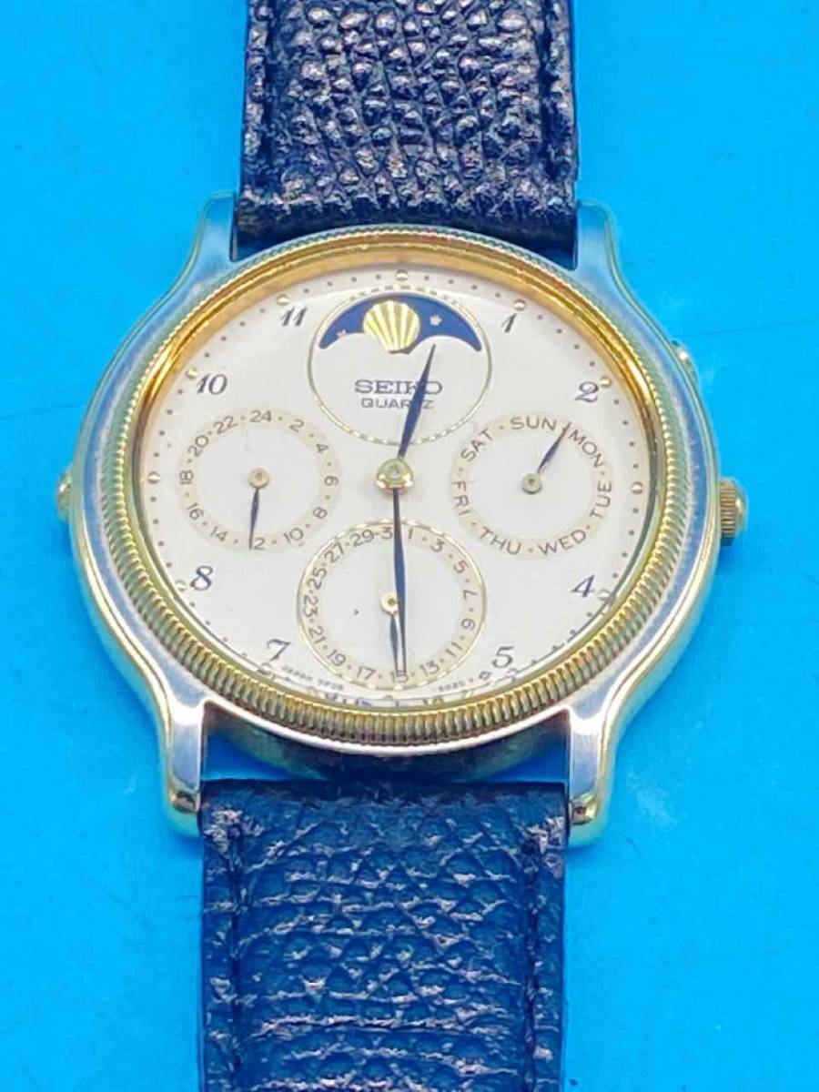 Aページ 納期8月頃まで 最新作，お得 K118〔ジャンク品〕 SEIKO セイコー 7F38-6190 メンズ