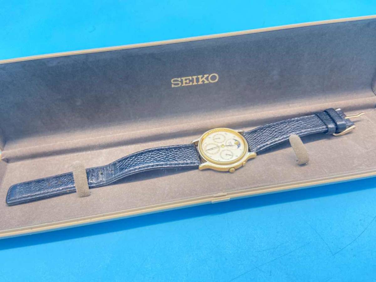 最新作，お得 K118〔ジャンク品〕 SEIKO セイコー 7F38-6190 メンズ