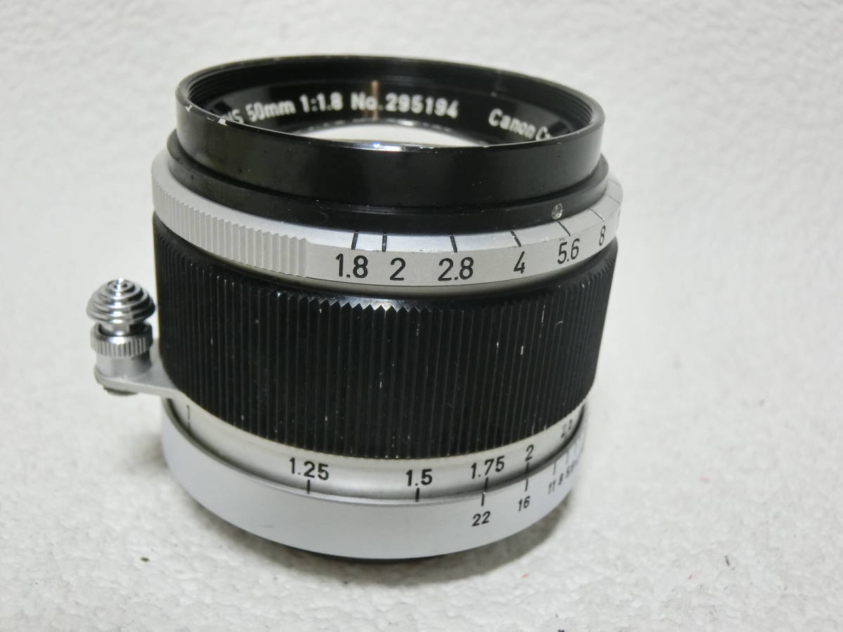 【№9072-レ4011】中古品：CANON LENS 50mm F1.8 No.295194 キヤノン レンズ Canon Camera 使用感あり