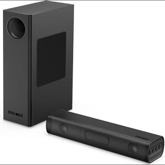 サウンドバー 120W ホームシアター テレビスピーカー サブウーファー
