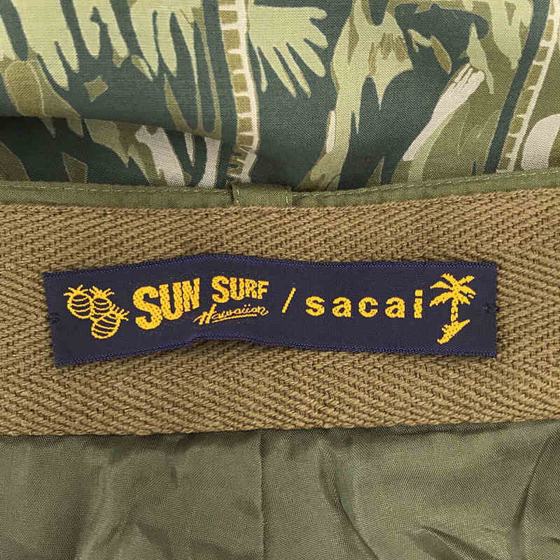 極美品✨Sun Surf × sacai パンツ アロハパンツ 総柄　コラボ M 新品 sacai サカイ バンダナ プリント ショートパンツ ハーフパンツ M