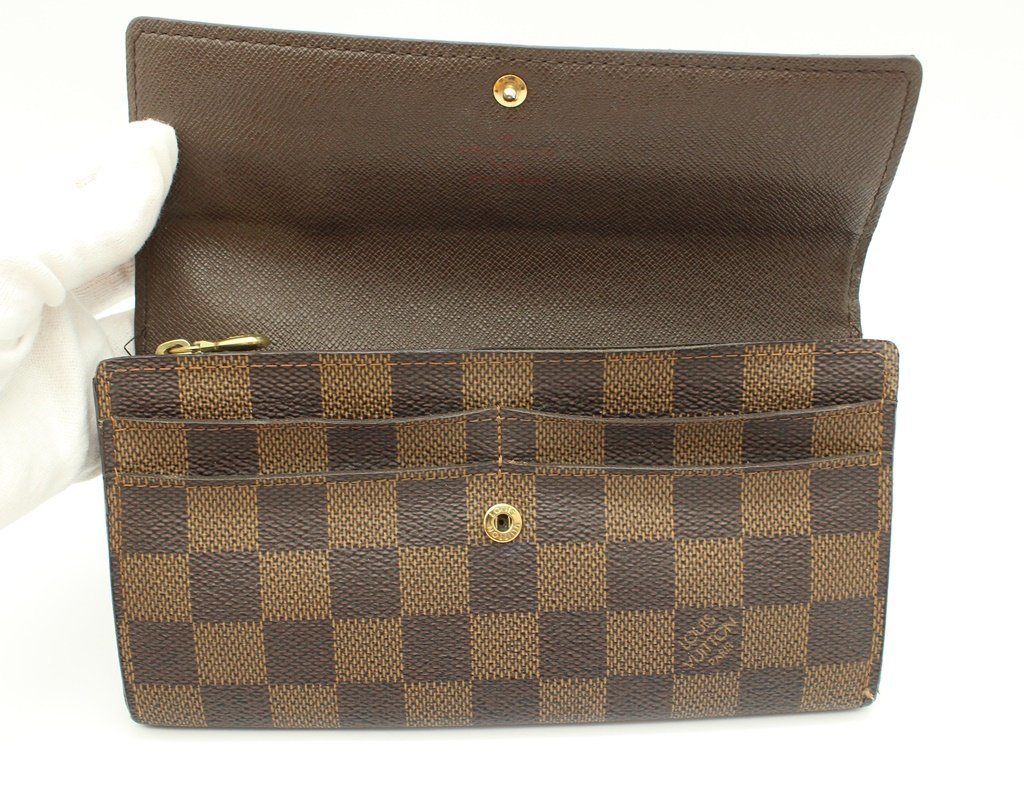 LOUIS VUITTON ルイヴィトン N61734 ダミエ ポルトフォイユ サラ 長