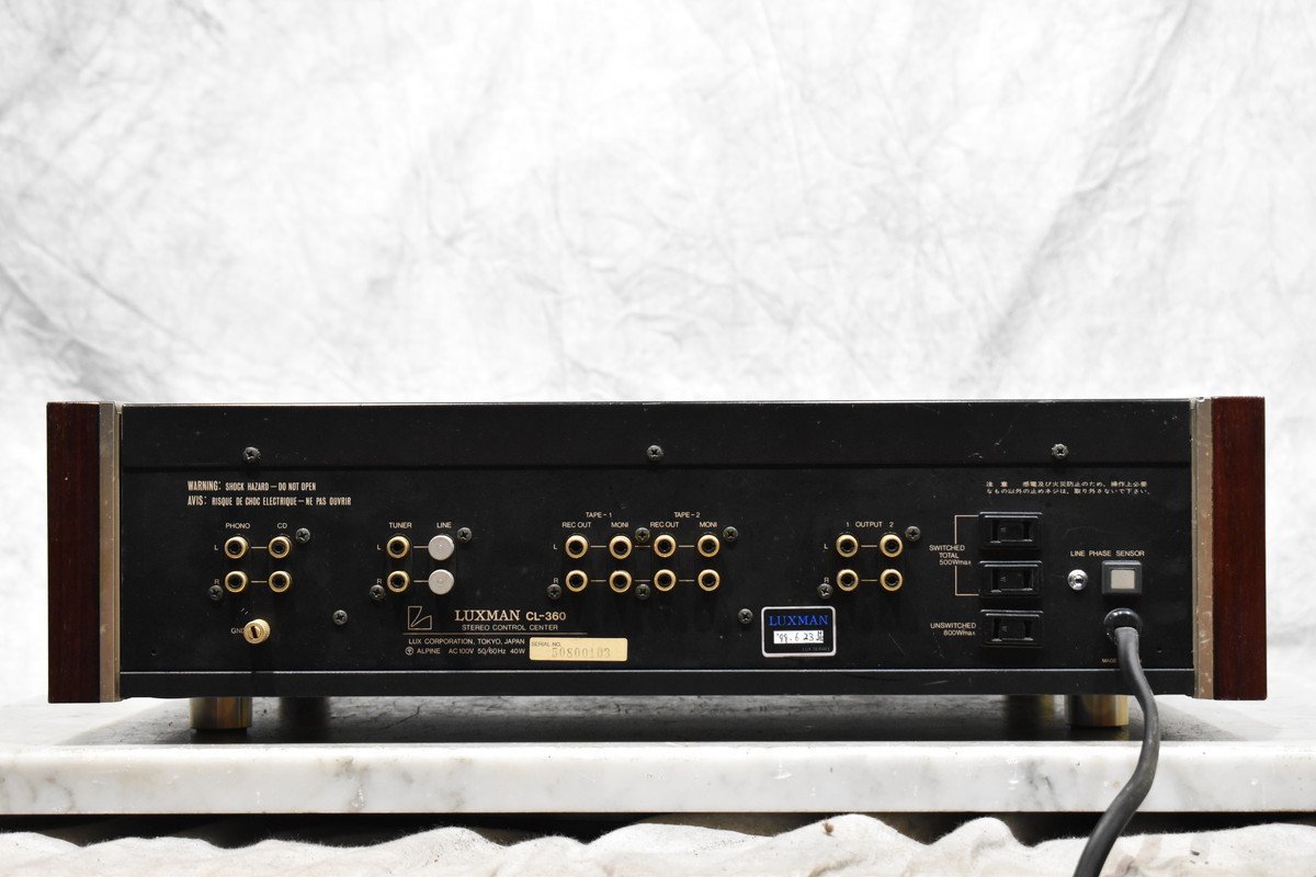送料無料!!】LUXMAN ラックスマン CL-360 真空管/管球式コントロール
