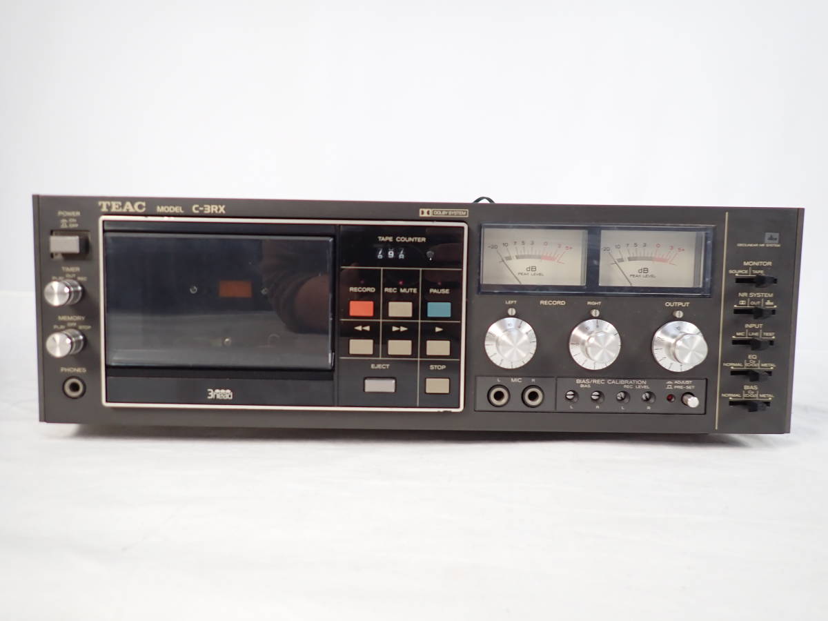 TEAC ティアック MODEL C-3 ステレオカセットデッキ オーディオ TEAC ティアック カセットデッキ C-3X - C-3RX Yahoo!オークション