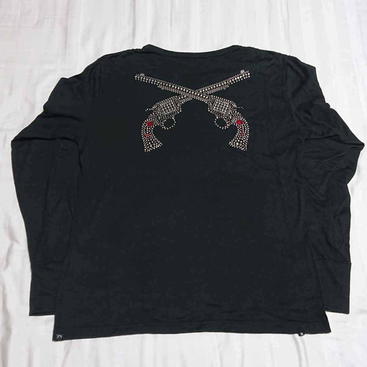 roar ロアー 二丁拳銃 - スワロフスキー ロンT 黒 メルカリ 中古roar 