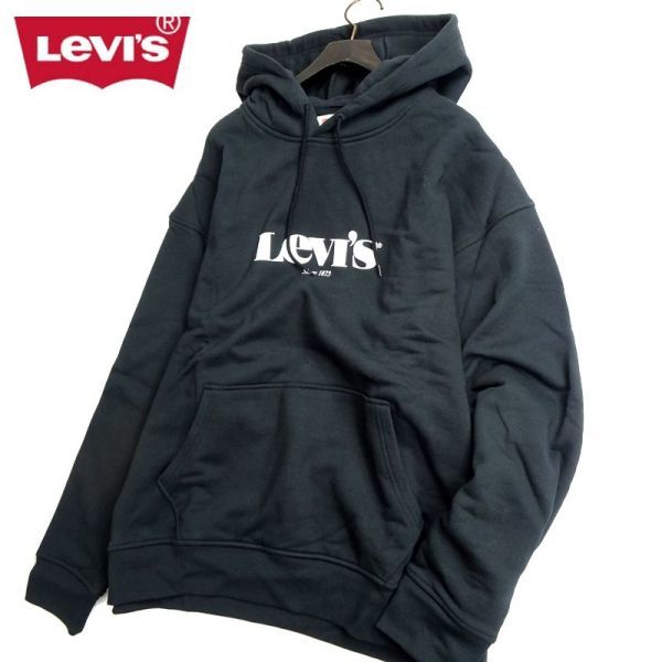 ■LEVI'S リーバイス 新品 リラックスフィット 裏毛コットンスウェット パーカー フーディ プルオーバー 384790039 L ▲015▼out3479e