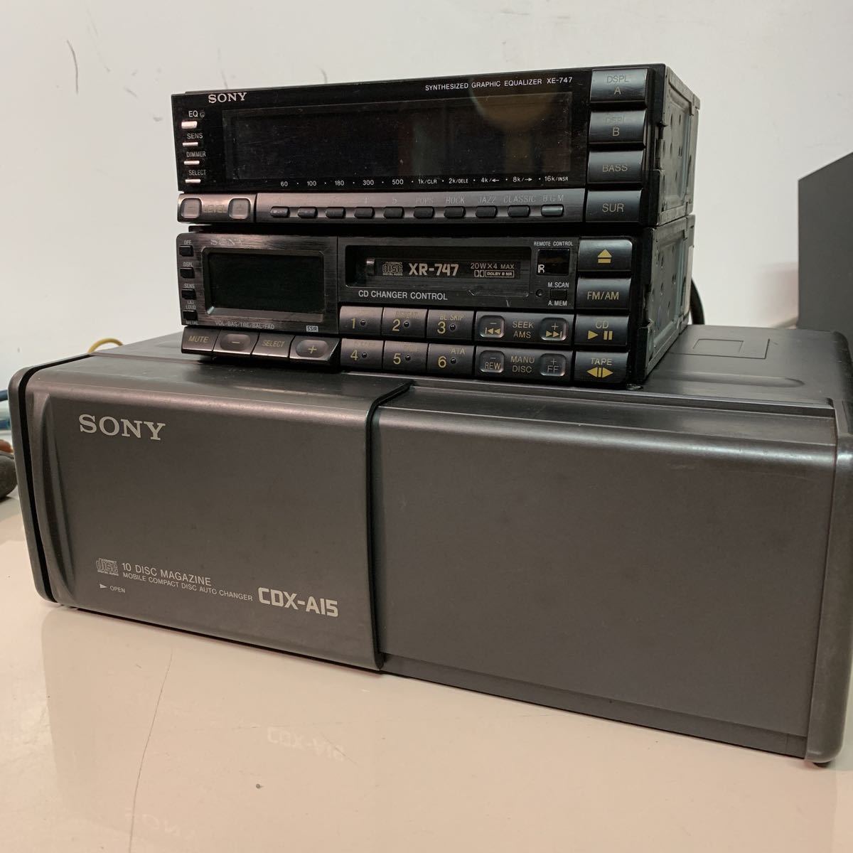 SONY XE-747 イコライザー カセットデッキ ソニー XR-777 当時物 SONY XE-747 イコライザー カセットデッキ ソニー XR-777 当時物