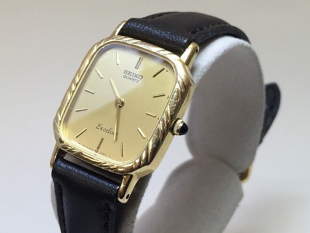 キングラム[07] SEIKO セイコー Exceline エクセリーヌ 8420-6390 14K  