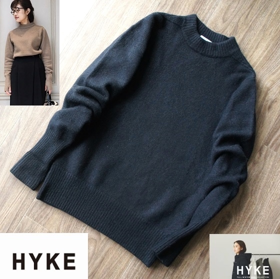 HYKEハイク/ボトルネックデザインAWニットトップス(トップス)｜売買  