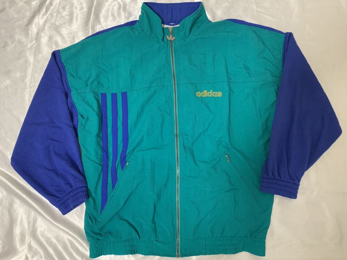 アディダス トレフォイル 90sビンテージ ナイロントラックジャケット