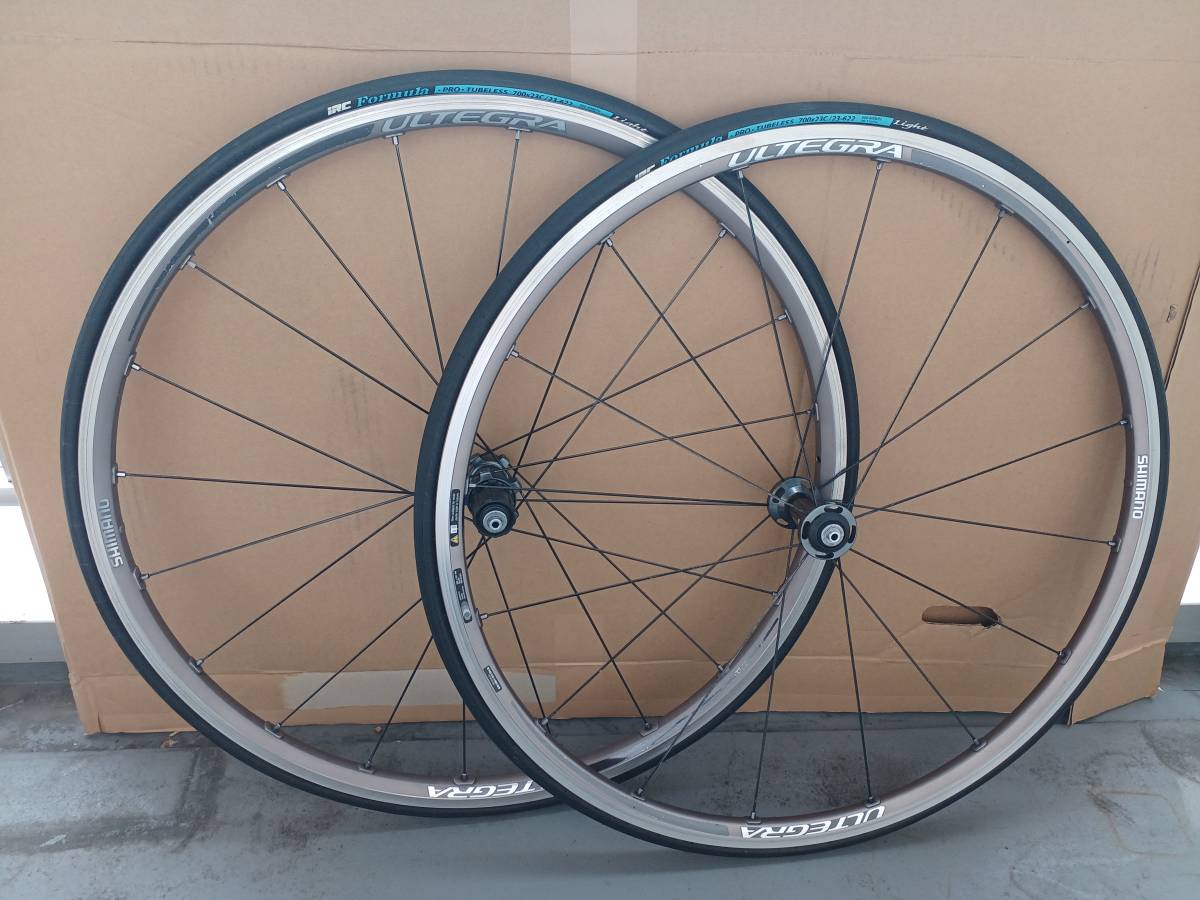ULTEGRA WH-6800 TL 11速 ホイール前後セット タイヤ IRC FORMULA PRO