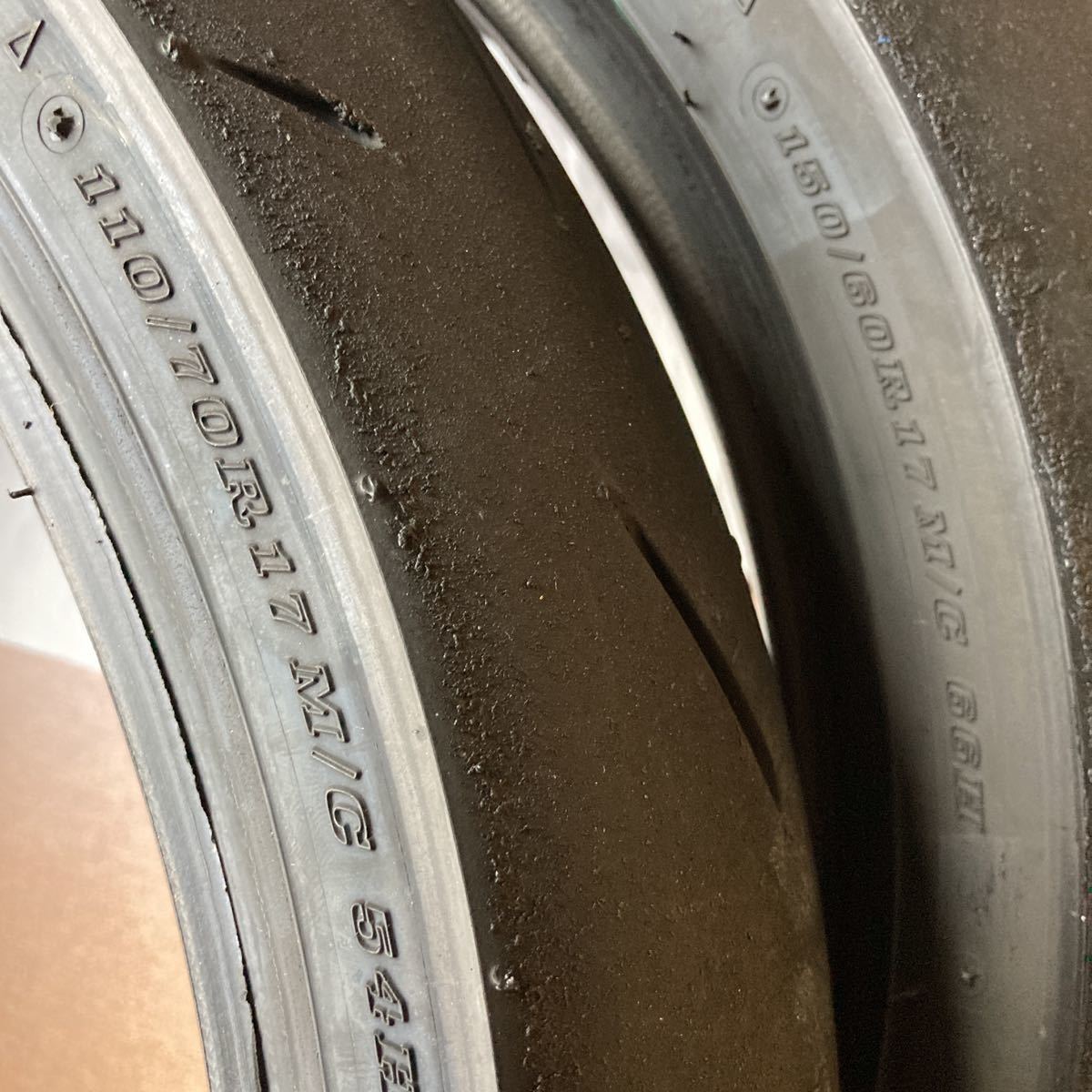 ⑥ダンロップ DUNLOP SPORT 110/70 150/60 α13sp CBR 250RR JP250