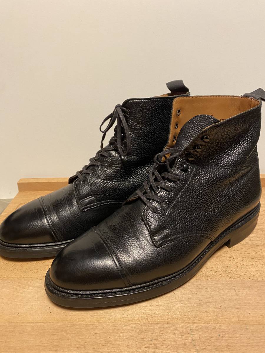 6Dクロケット＆ジョーンズ BELGRAVE 黒スエード ダイナイトソール