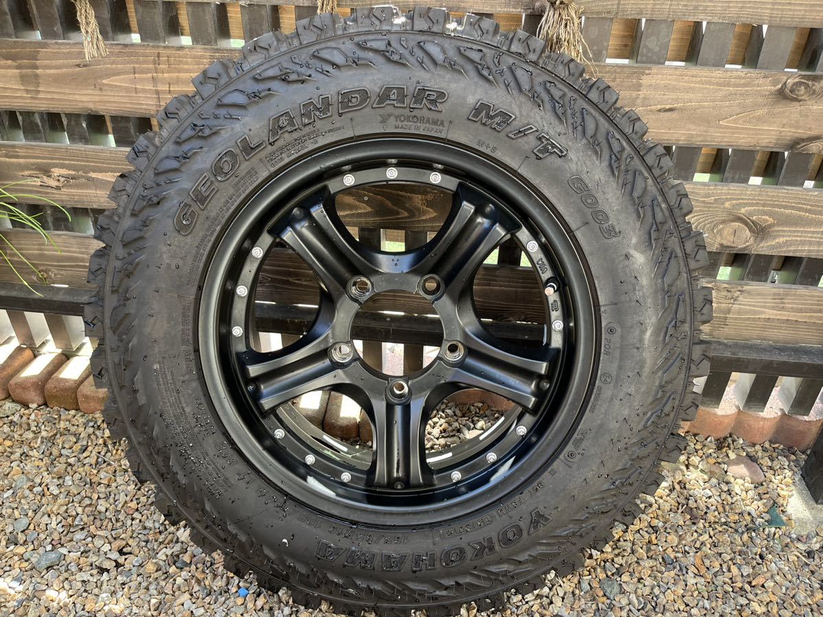 2025春夏 185/85R16 ヨコハマ ジオランダーM/TG003 製造19年39週 アルミホイール 16&times;5.5J PCD139.7 5穴 ジムニー JB23/JB64などに(ラジアルタイヤ)｜売買されたオークション情報、yahooの商品情報をアーカイブ公 5穴