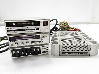 0019　クラリオン　カセットデッキ　チューナー　スピーカー　GD-807A/GA-807A/GE-805A/GC-807A カーステレオ　当時物/C1301【山賊村】　 クラリオン カセットデッキ Clarion PA-886A 現状品 CK199カセットデッキ