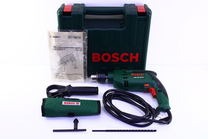 人気，人気SALE BOSCH ボッシュ PSB600RE/S型 震動ドリル 穴あけ ネジ締め DIY用 付属品あり 10765995(本体)｜売買されたオークション情報、yahooの商品情報をアーカイブ公開 - オークファン 振動ドリル、コアドリル