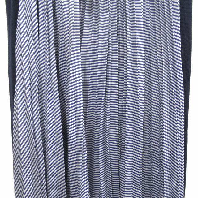 美品 19SS サカイ sacai 切替 ドッキング ニット ロング ワンピース
