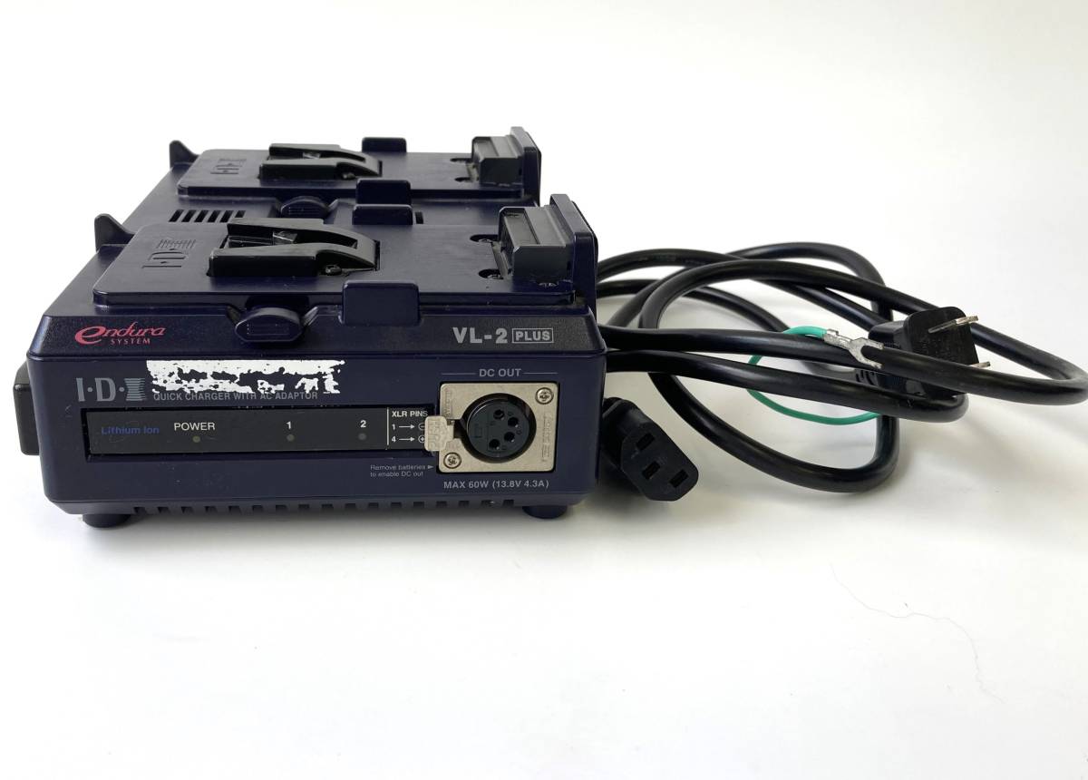 AA08081【現状品】 IDX VL-2 PLUS ACアダプター機能付2ch順次急速充電器
