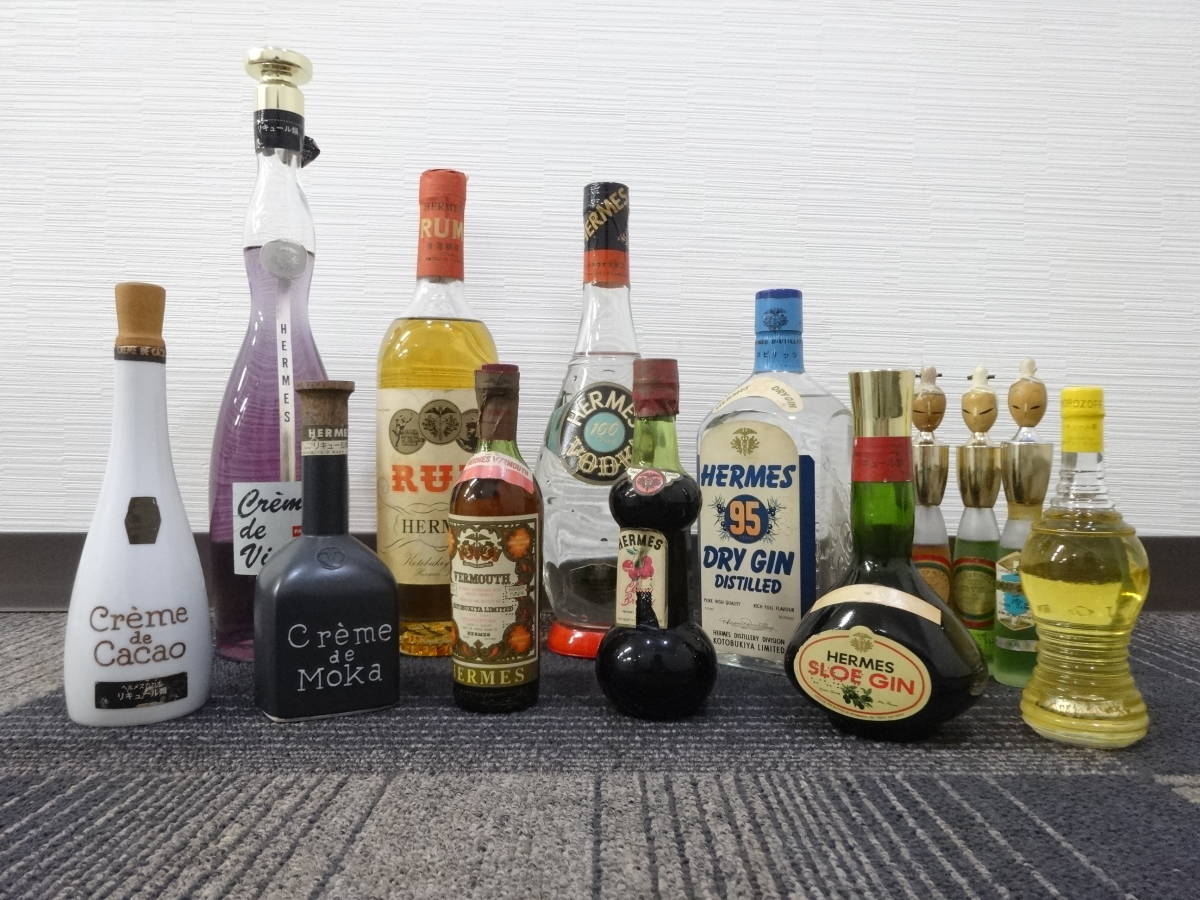 【激安大特価，爆買い】 古酒 必見 HERMES ヘルメス リキュール 13点 まとめ 未開栓 ジン ウォッカ ラム モカ カカオ バナナ 他(その他)｜売買されたオークション情報、yahooの商品情報をアーカイブ公開 - オークファン その他