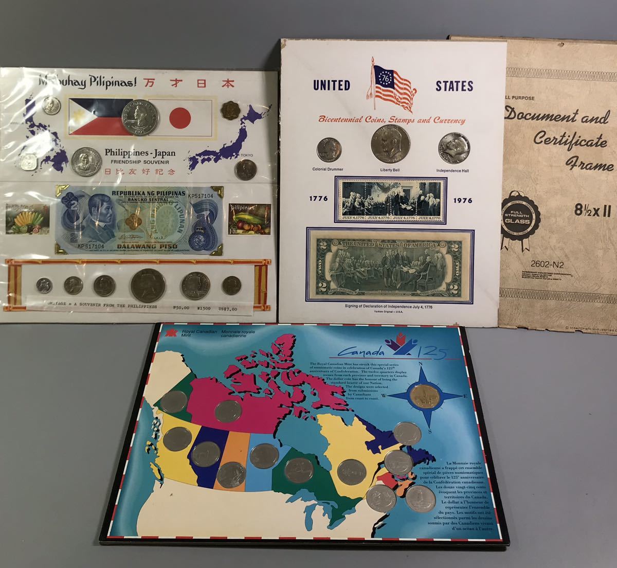 外国 貨幣セット【フィリピン 日比友好記念】【アメリカコイン 1776.7 