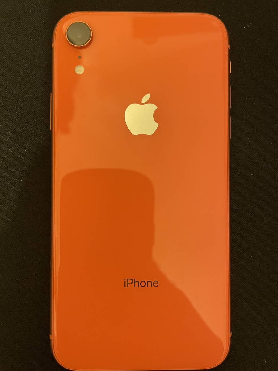 本体のみ iPhone XR 128GB コーラル バッテリー最大容量90％ XR iPhone コーラル 92%バッテリー 0 中古
