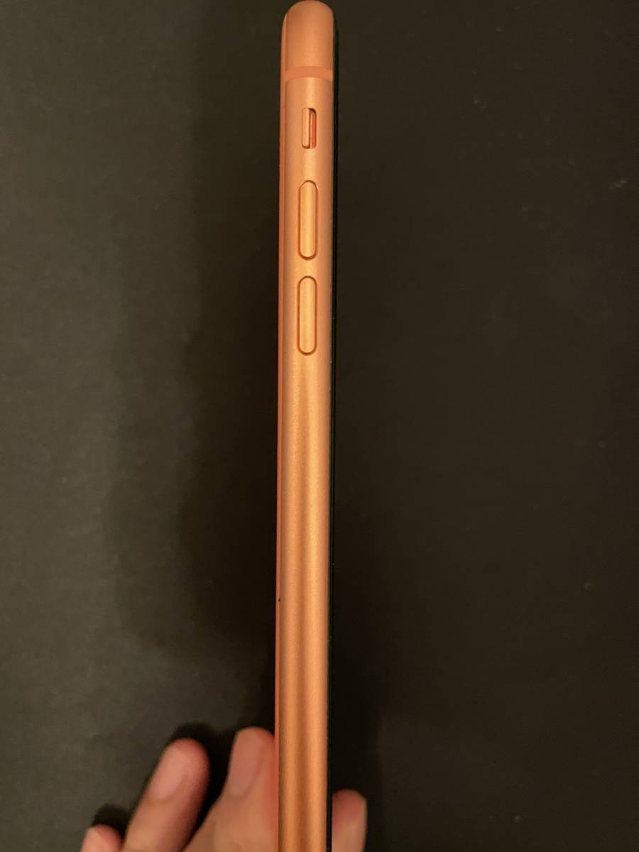 本体のみ iPhone XR 128GB コーラル バッテリー最大容量90％ XR iPhone コーラル 92%バッテリー 0 中古