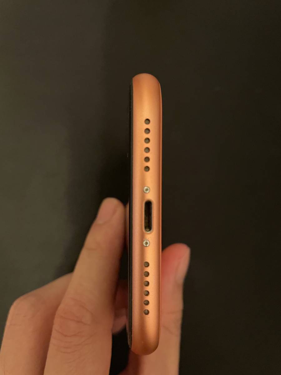 本体のみ iPhone XR 128GB コーラル バッテリー最大容量90％ XR iPhone コーラル 92%バッテリー 0 中古